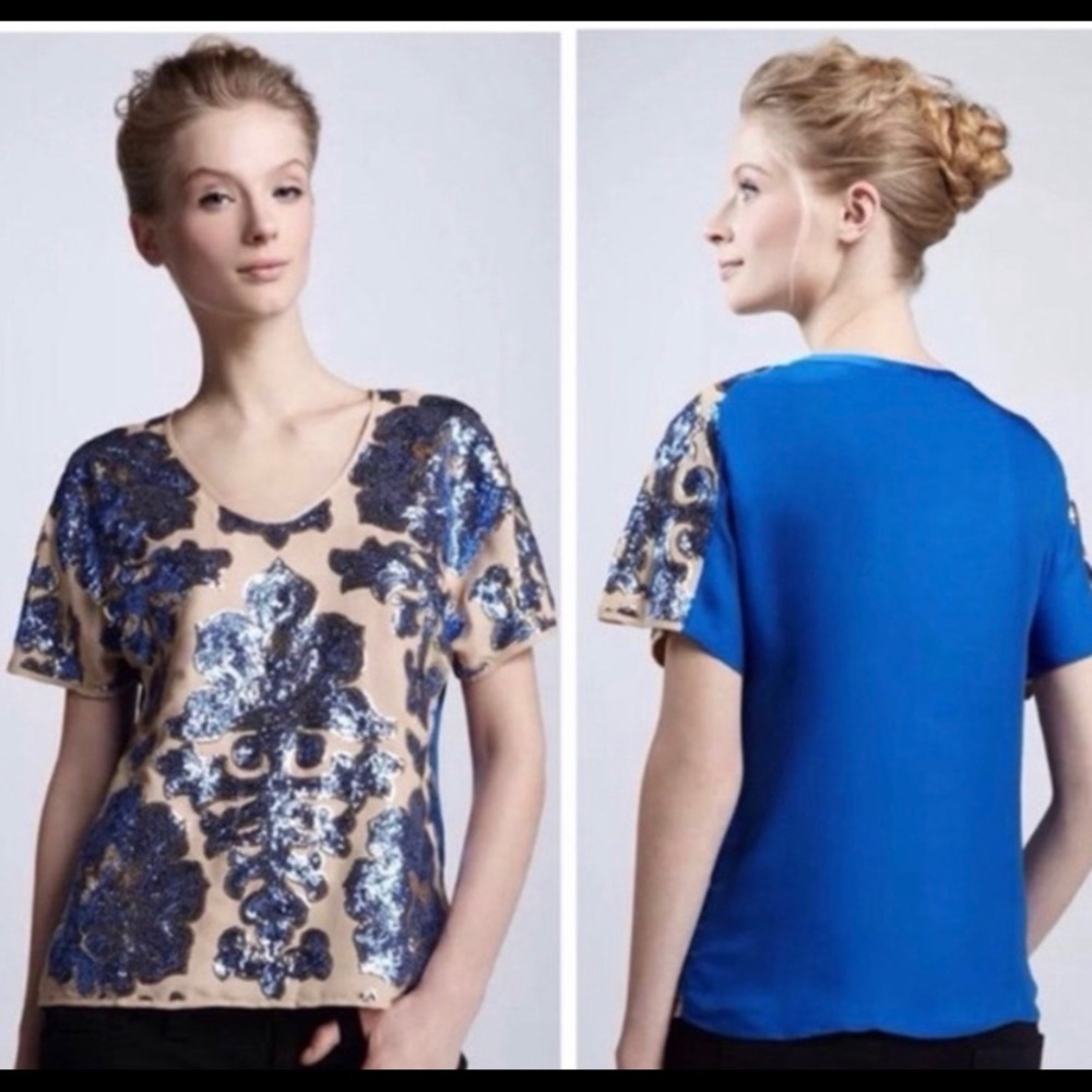 Tracy Reese sequin top